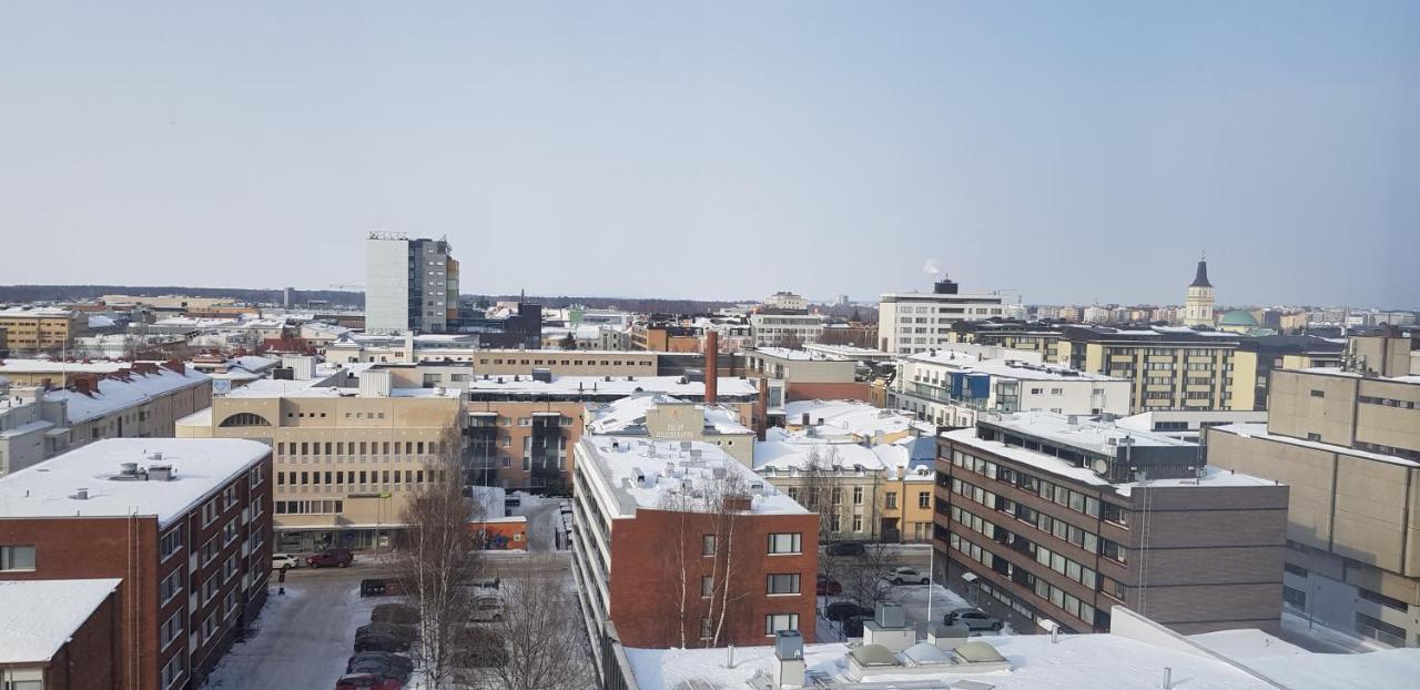 Keskustan Kaksio 45 M2 Autopaikalla, Rautatienkatu 19, 9 Krs Apartment Oulu Exterior photo