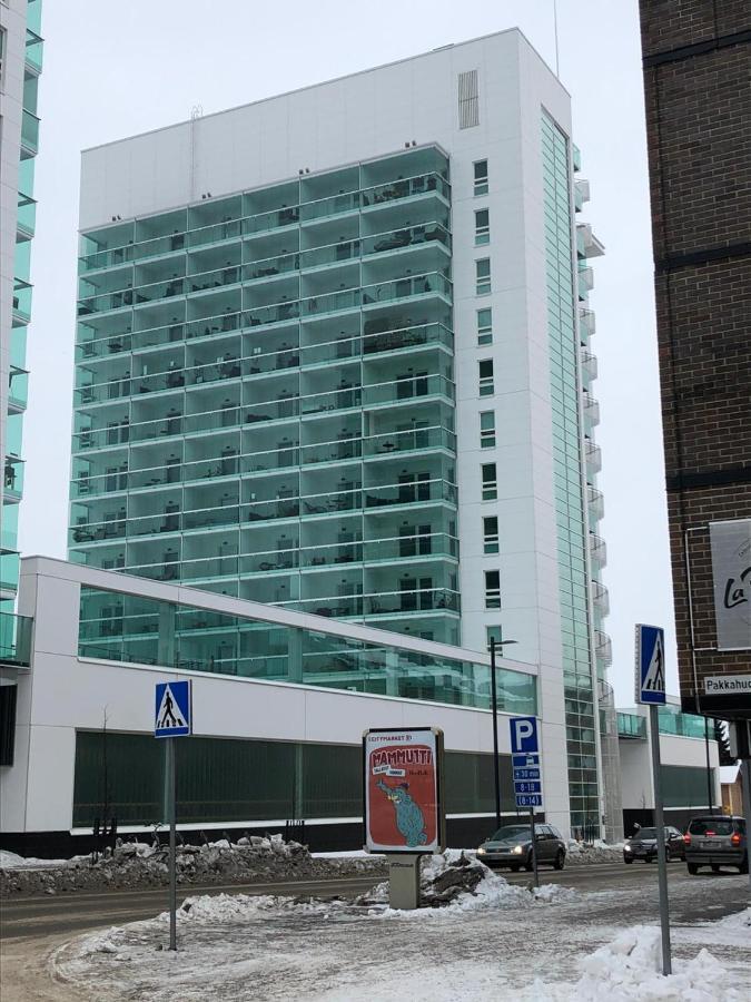 Keskustan Kaksio 45 M2 Autopaikalla, Rautatienkatu 19, 9 Krs Apartment Oulu Exterior photo